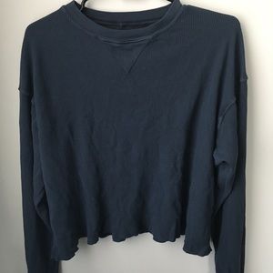 Brandy Melville Navy Jersey Top
